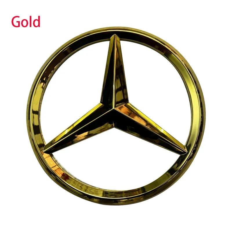 

Car Sticker For Benz Hot ABS Car Front Grille Badge Decal Cover Emblem for Mercedes Benz W204 W205 W210 W211 W212 W213 C E Class 18.8CM