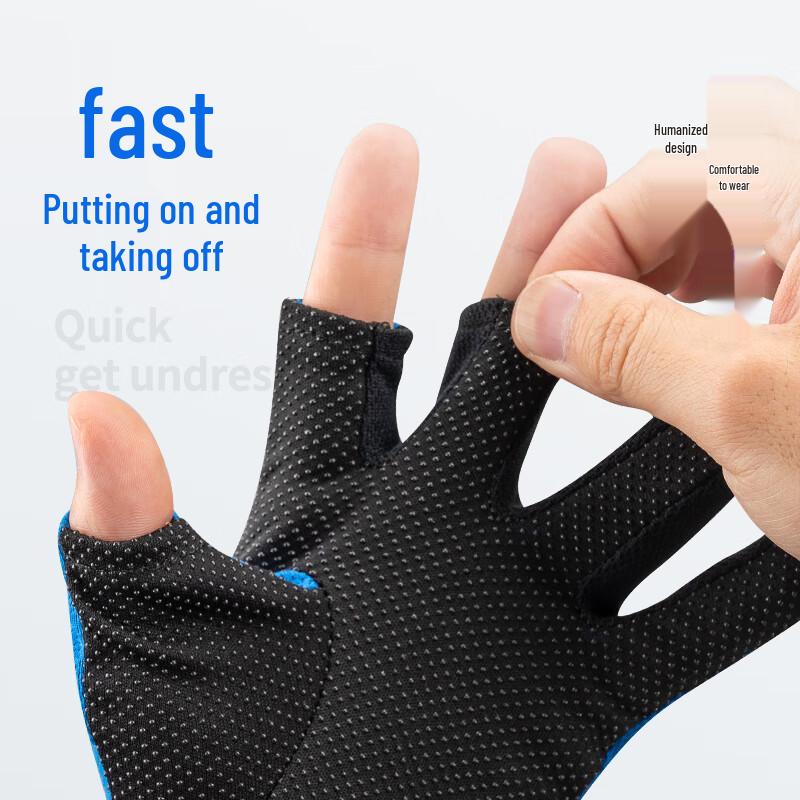 Grsaed Summer Breathable Three-Finger Exposed Fishing Gloves