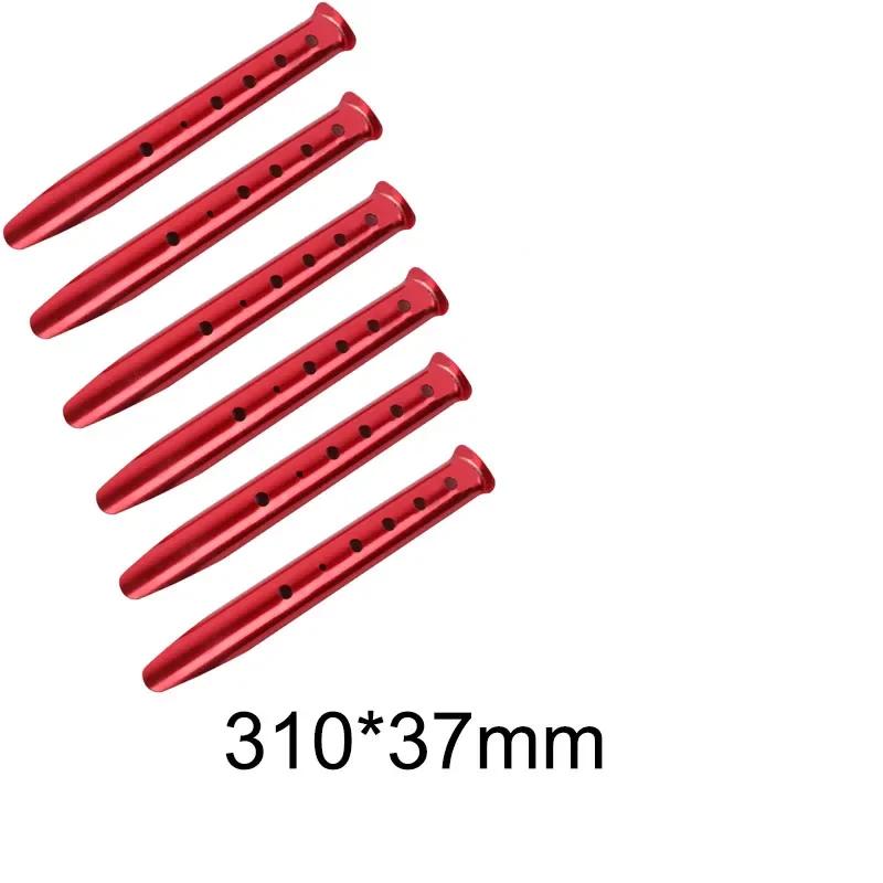 6pcs Outdoor Beach U-Shape Tent Stakes Camping Tent Pegs Tools for Camping Hiking Beach Snow Sand Ground Tarp Accessories