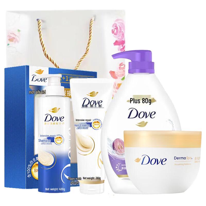 DOVE Hair & Body Care 4-Piece Gift Set