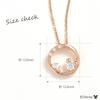 Disney Musse Pigg Rund Hängsmycke Halsband i Silver och Roséguld med Kubisk Zirkonia, Perfekt för Julklappar (VPCDS20319)