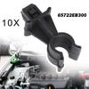 10pcs Universal Car Parts Holder Prod Rod Clamp Hood Bonnet Support Clip 65722EB300 Black Retainer