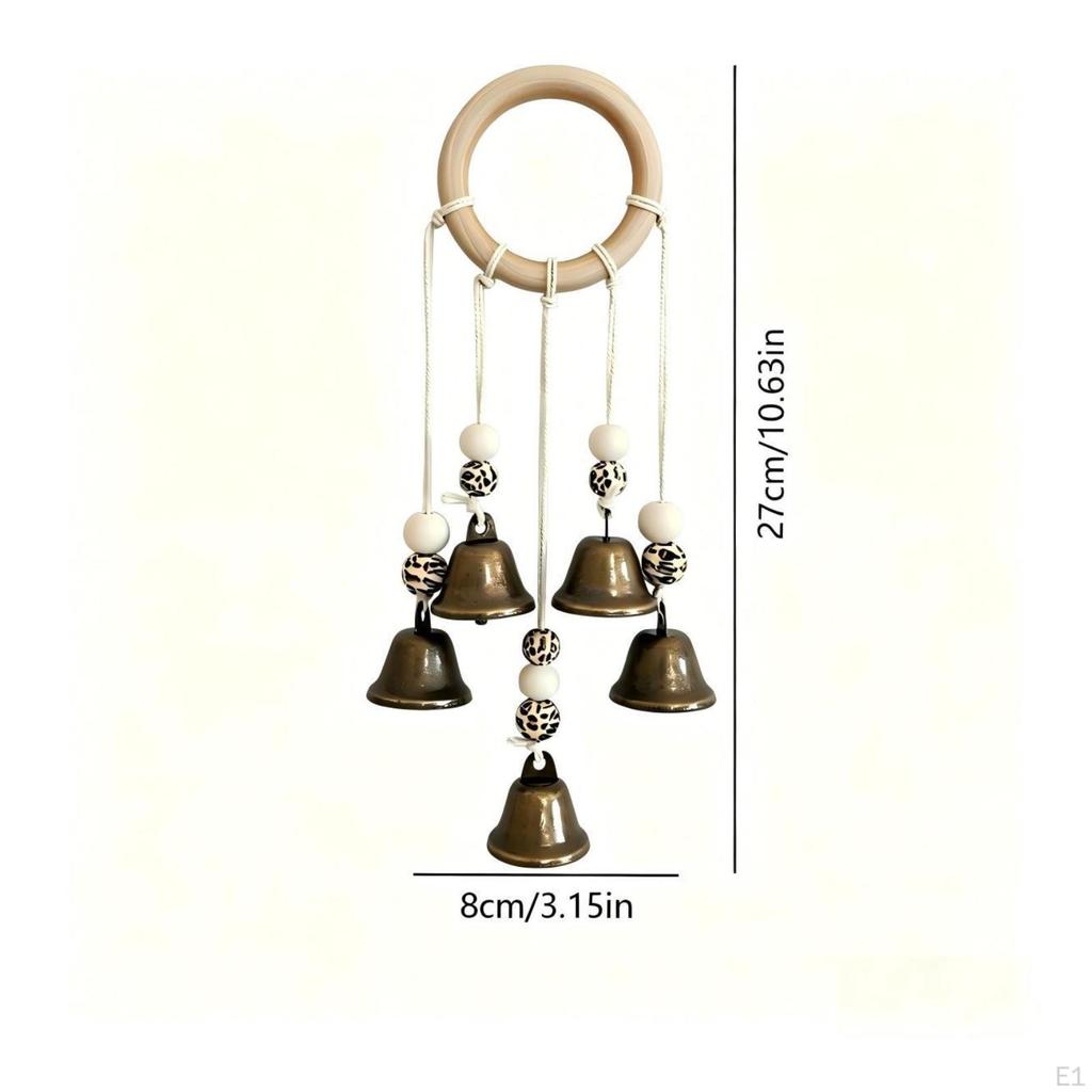 Wind Chime with Charms Witchy Bells Celestial Hanging Ornament for Door, Window,