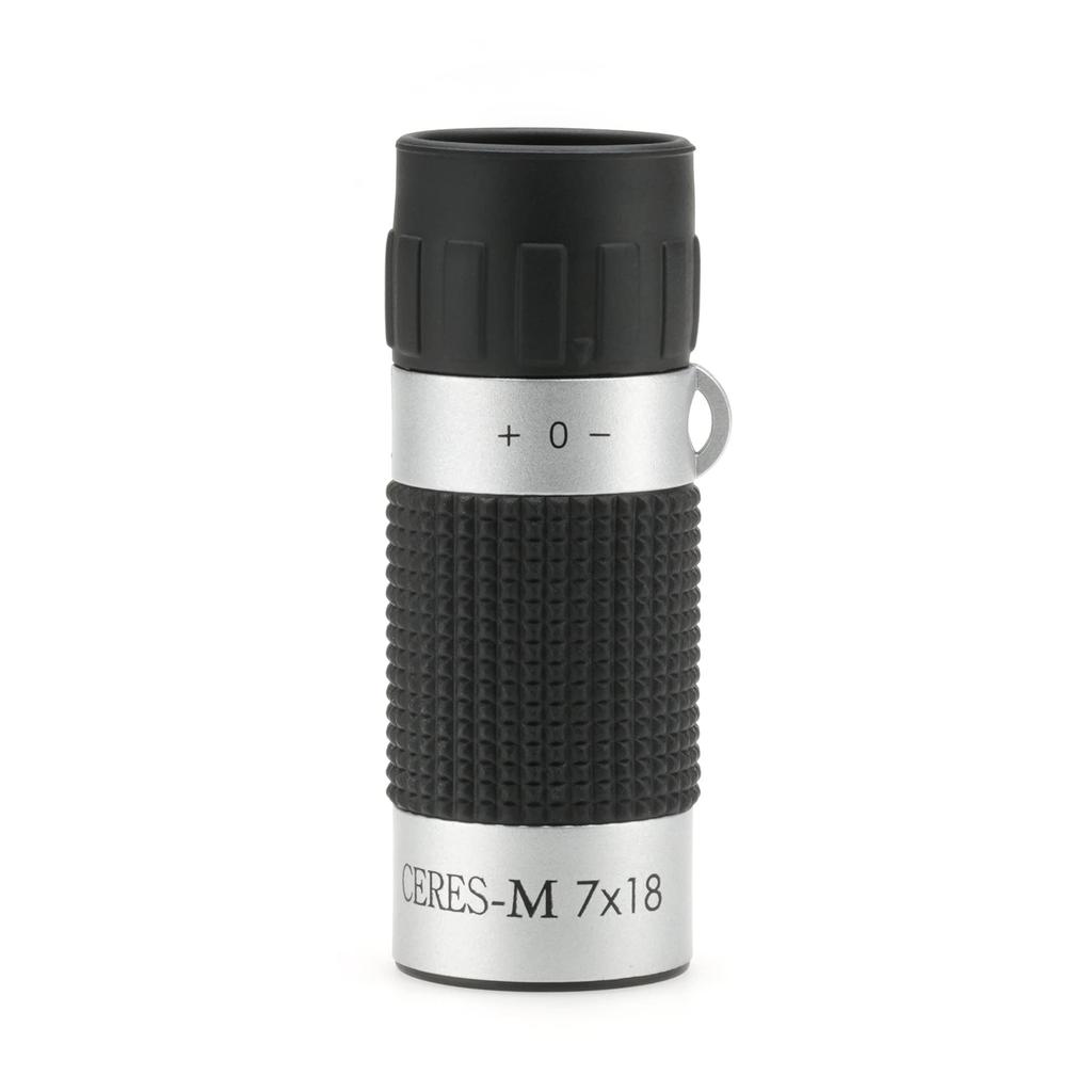Kenko 7x18 7x 18mm Compact 35g Case and Strap CRM01 CERES-M Monocular, Magnification, Aperture, Design, Weight, Included, Silver,