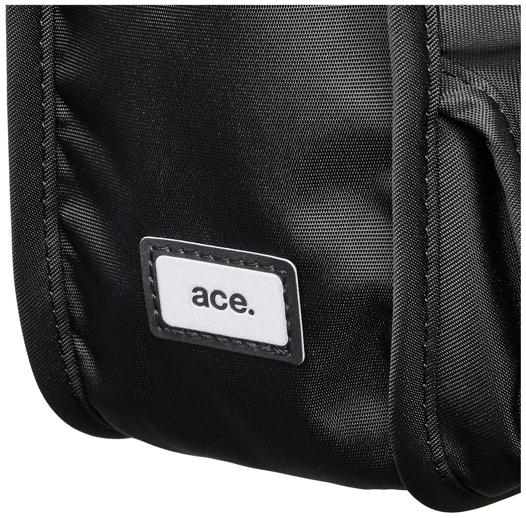 ACE Tokyo Funip Shoulder Bag, Women's, Black, H25 X W34 X D8cm