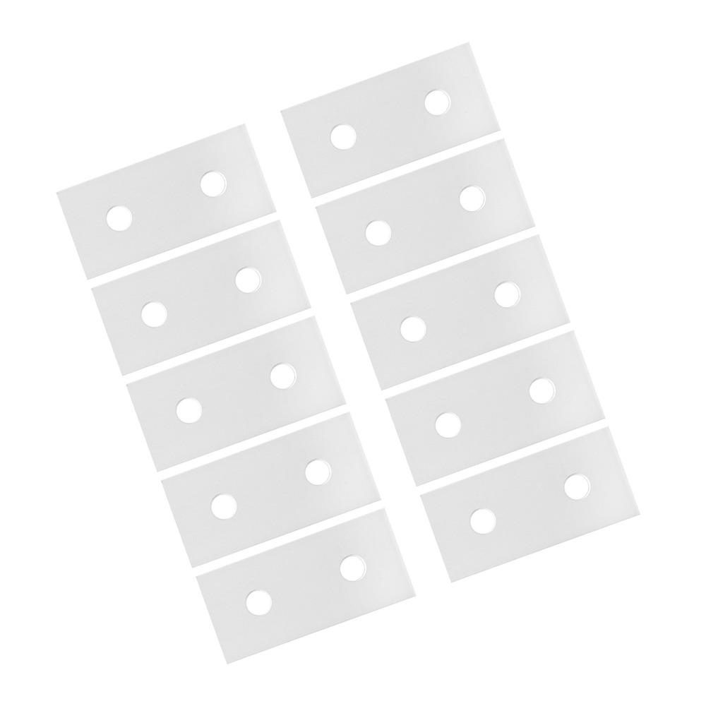 10Pcs Aluminum Joining Plate 2 Hole 3030 Aluminum Flat Connecting Plate Reinforcement Plate Flat Vertical Connection Tool