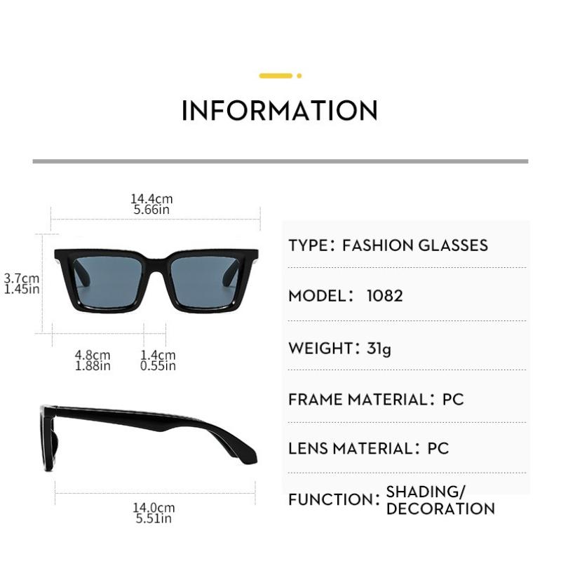 Women's sunglasses men's retro square sunglasses