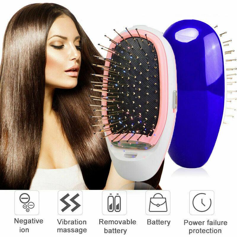 Buy Xtian Portable Electric Ionic Hairbrush Antistatic Hair Brush Comb Massage at affordable