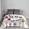 Olivia Sour Stickers Blankets Soft Warm Flannel Throw Blanket Cover for Bed Living room Picnic Travel Home Couch
