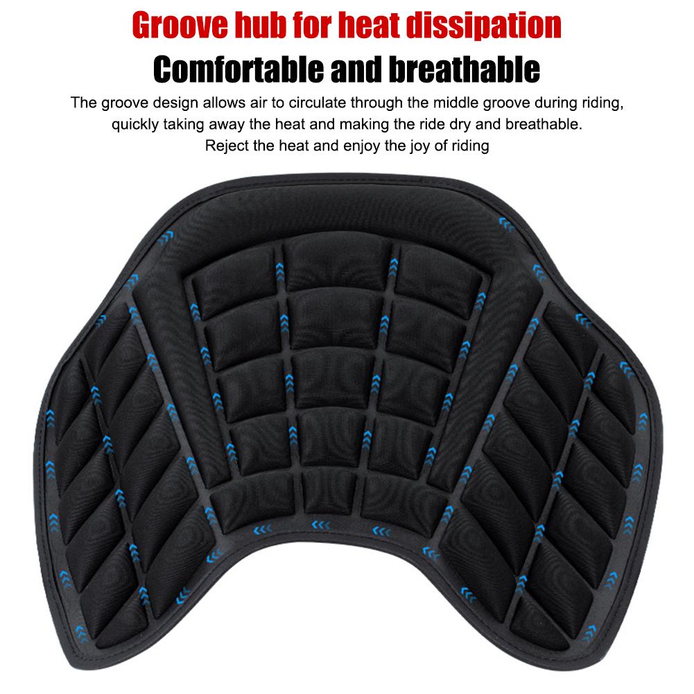 3D Gel Seat Cushion Motorcycle Seat Cushion Breathable And Shock-absorbing Anti Slip Comfort Sunscreen Gel Seat Pad Cover