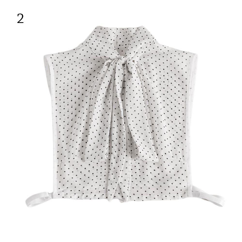 Women Detachable Chiffon Classic Blouse False Collar Lapel Clothes Accessories Shirt Fake Collar