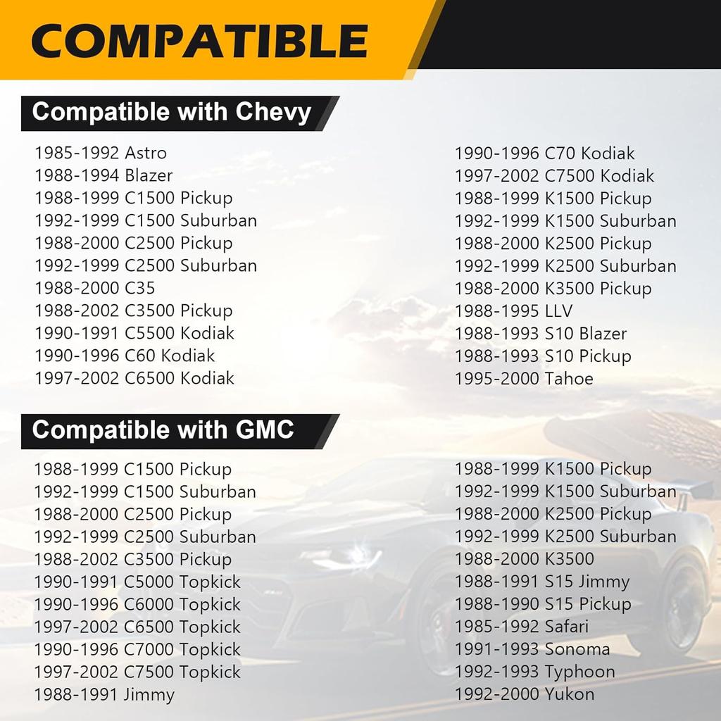 940-102 Front Left Driver Side Door Lock Latch Assembly for Chevy GMC C1500 C2500 C3500 K1500 K2500 K3500 S10 Safari Yukon Truck Pickup Suburban