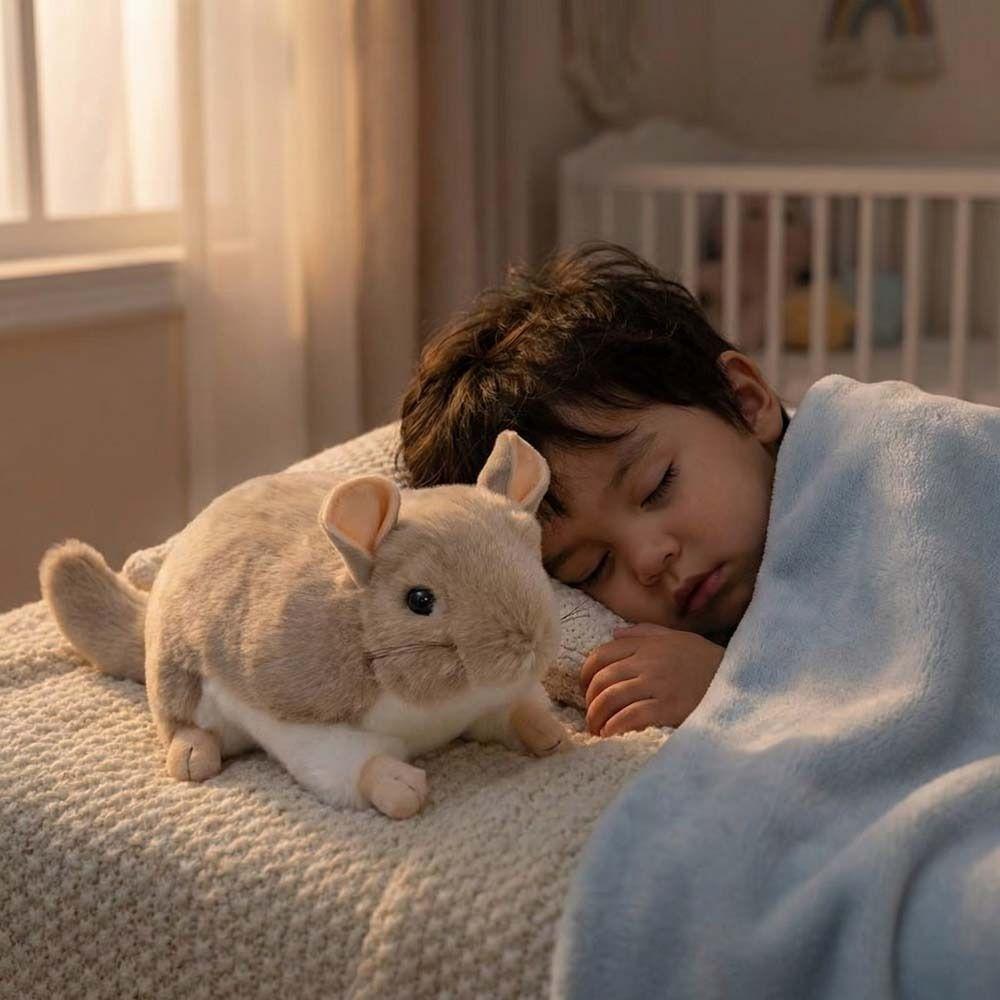 Lifelike Chinchilla Plush Toys Cozy Simulation Rat Doll Totoro Plush Doll  Children Companion