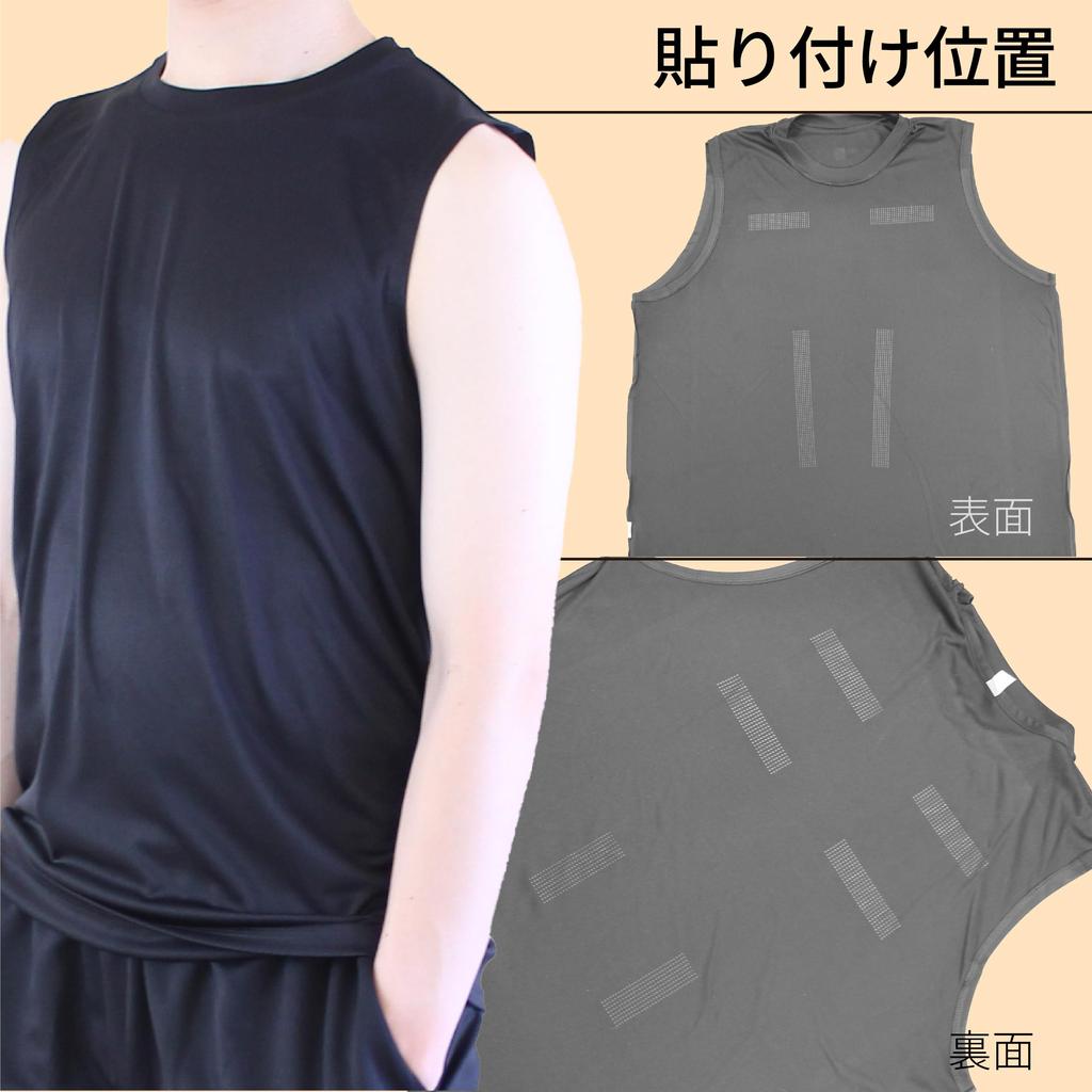BS Ganbanyoku Genki Sleeveless Top [Kenmaru] (Black/3L) 5725-G-A