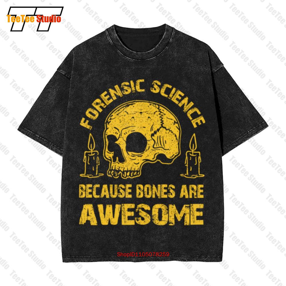 Forensic Science Bones Archaeologist Anthropology Vintage Oversized TShirt WZ S