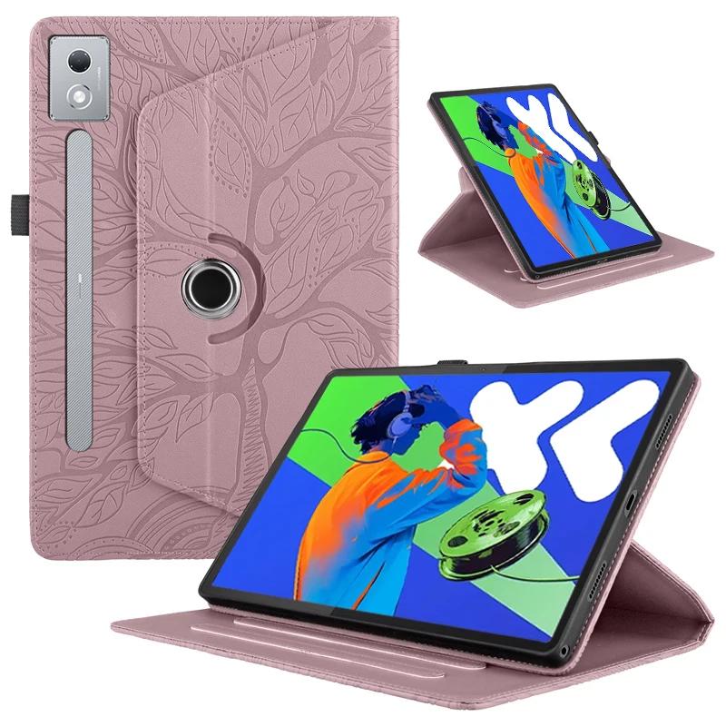 Capa Para Lenovo Idea Tab Pro Case tb373fu 360 Giratória Couro PU Suporte Tablet Funda Para Idea Tab Pro 12.7 Capa Cover Lenovo Idea Tab Pro rosa de ouro