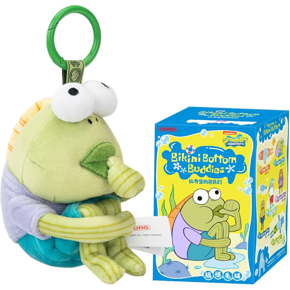 Pop Mart SpongeBob Bikini Bottom Buddies Plush Toy Figure PVC Blind Box Collectible 1 Piece