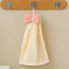 4 pcs Coral Fleece Children's Hand Towel Cartoon Bow Tie Baby Kids Absorbent Quick Drying Face Towel Hanging Towel