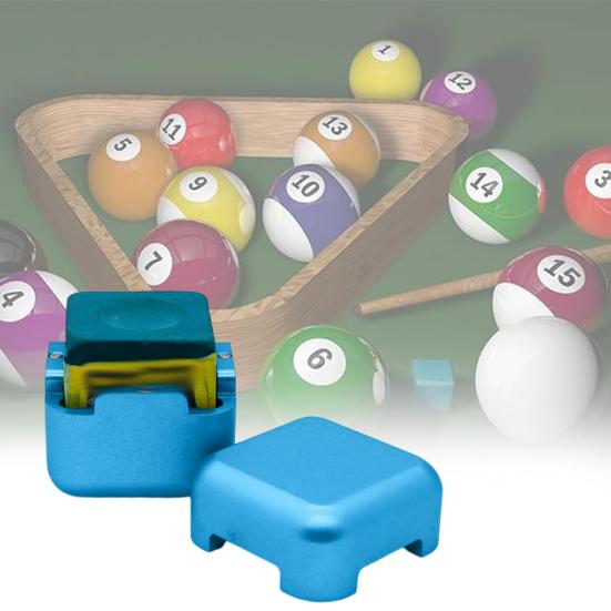 Magnetischer Billard-Queue-Kreidehalter aus Aluminiumlegierung, tragbar, quadratisch, Snooker-Kreidebox, Tragetasche, Billard-Zubehör, Geschenk für Enthusiasten
