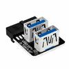 Motherboard USB Expansion Adapter Providing Two USB3.0 Type A Port Compatible 19 pin Connector for Various Layout