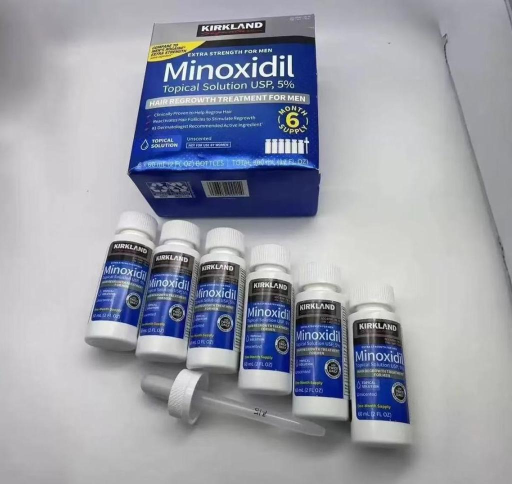Kirkland Minoxidil 5% Extra Strength Hair Regrowth Treatment – 6 Bottles