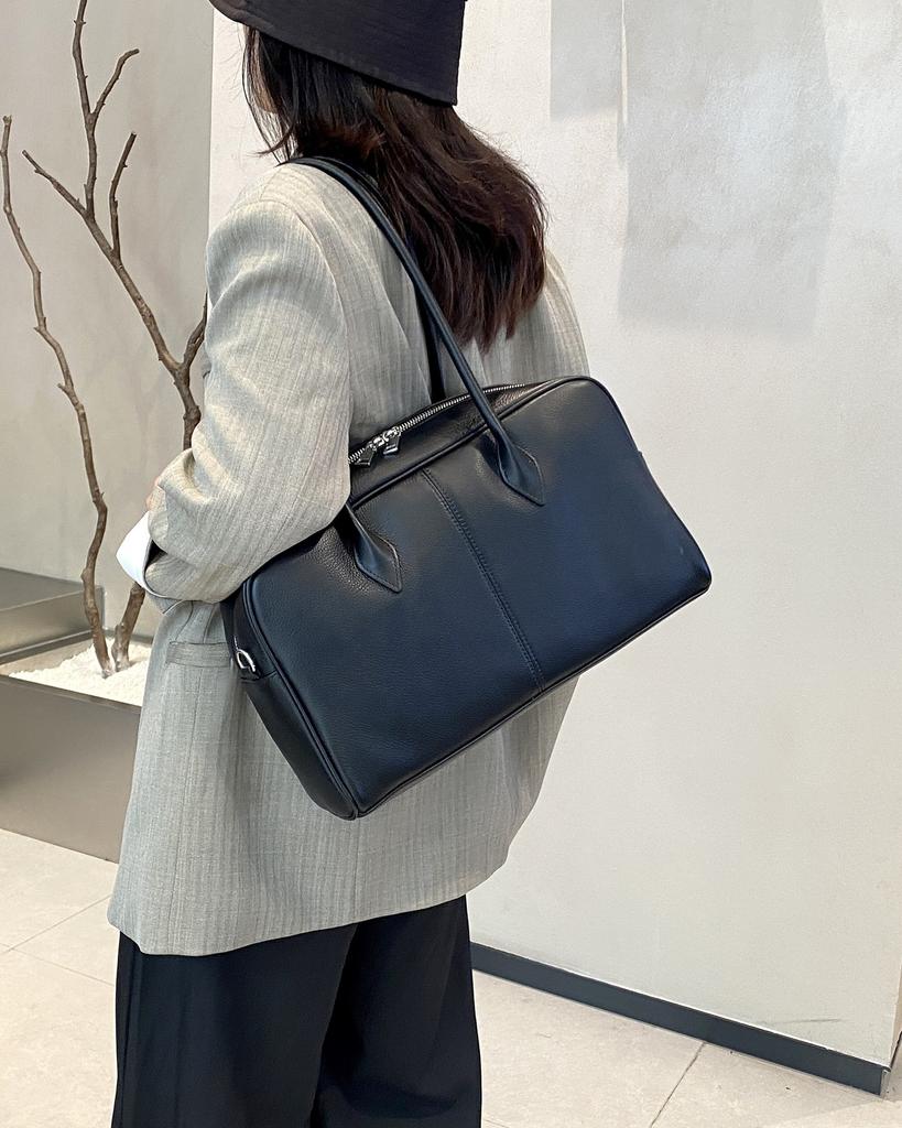 Large Capacity Retro Tote Bag For Women 2025 New Style High-Quality Single Leather Strap Underarm Bag Versatile Casual Handbag