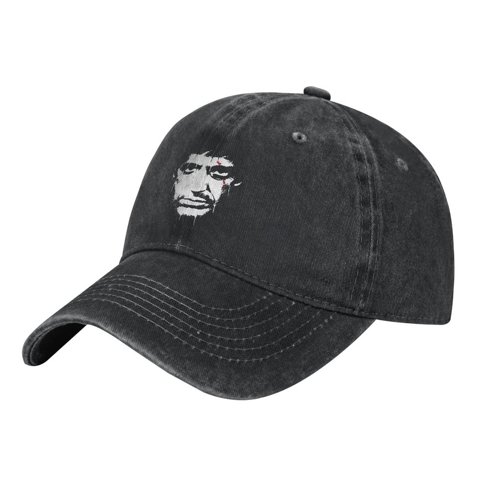 Tony Montana Scarface Baseball Cap Distressed Washed 2024 Movie Headwear Unisex Style Outdoor Summer Unstructured Soft Caps Hat