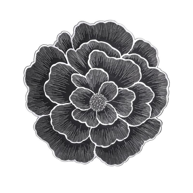 Sottopiatto Fiore di Loto Metallico Impermeabile Resistente al Calore Antiscivolo Per Tavolo da Pranzo Decorazione Matrimonio Festa