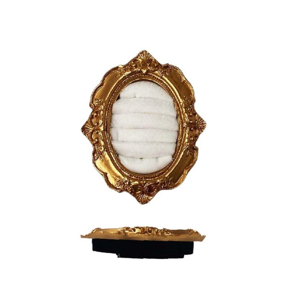 Baroque Design Ring Display Stand Vintage Gold Jewelry Display Rack  Photography Props