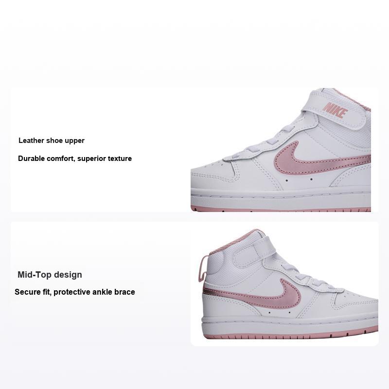 Детские кроссовки Nike Court Borough Mid 2 PSV White Pink Glaze CD7783-105 28