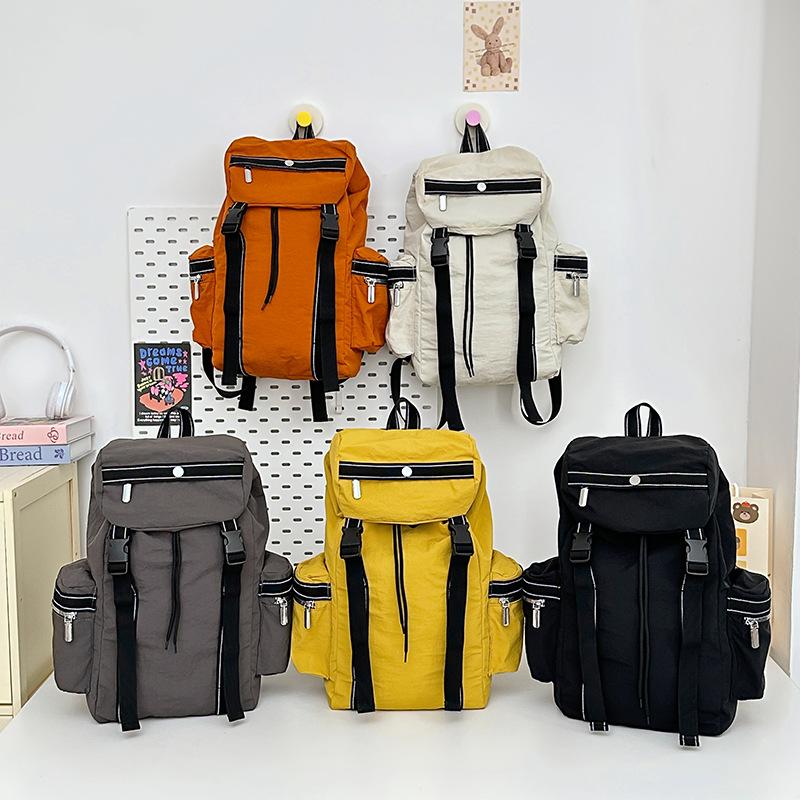 Schoolbag Leisure Travel Backpack Large Capacity Lightweight Backpack Sports Simple College Student School Bag Outdoor Hiking Hiking Bag