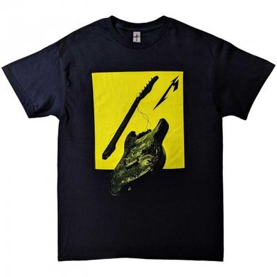 Metallica T-shirt in cotone con chitarra rotta unisex adulto 72 stagioni