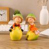 Decorative Fruit Doll Statues Funny Garden Decor Figurines Vegetable Statues  Kitchen Decor