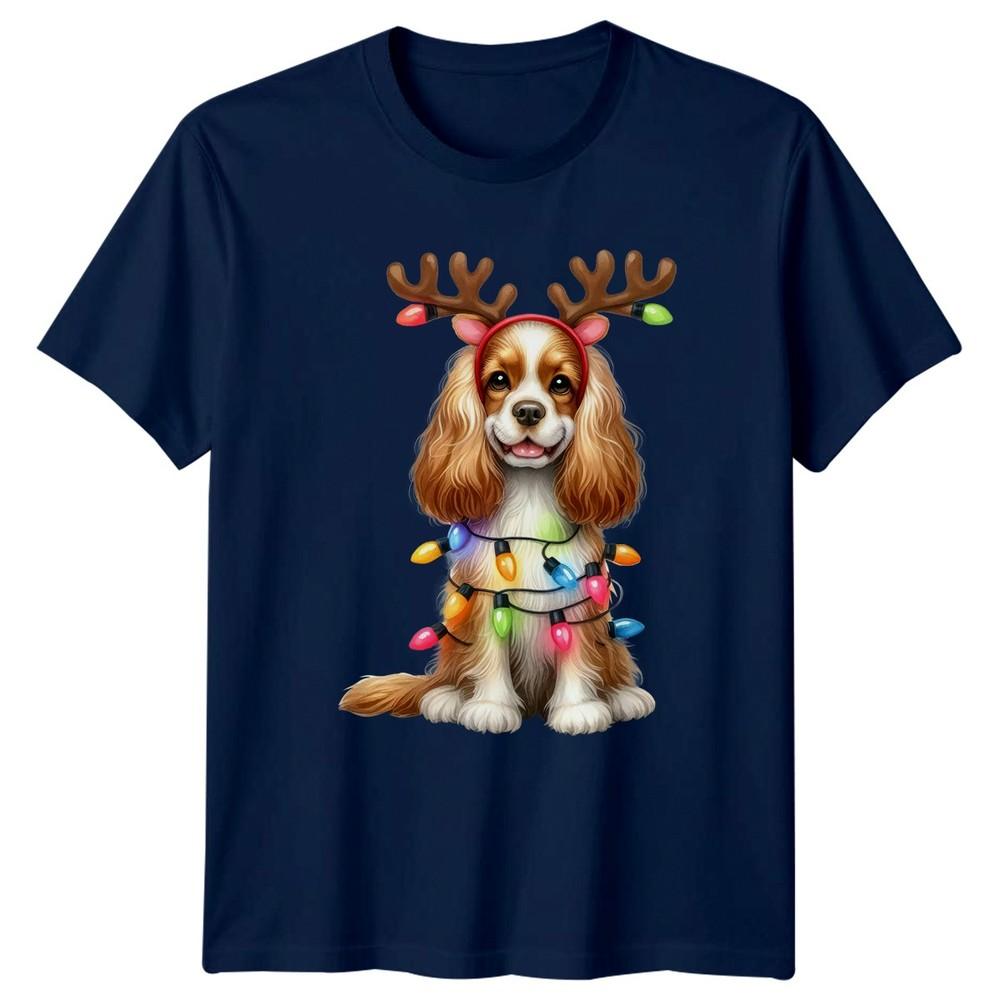 Dog Christmas Lights Holidays Unisexs TShirt Unisexs Tee Graphic Unisex Apparel