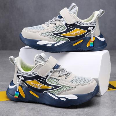 Jungen Sneaker Mittel Ältere Jungen Weiche Sohle Rutschfest Kinder Atmungsaktiv Einzelnes Mesh Laufschuhe