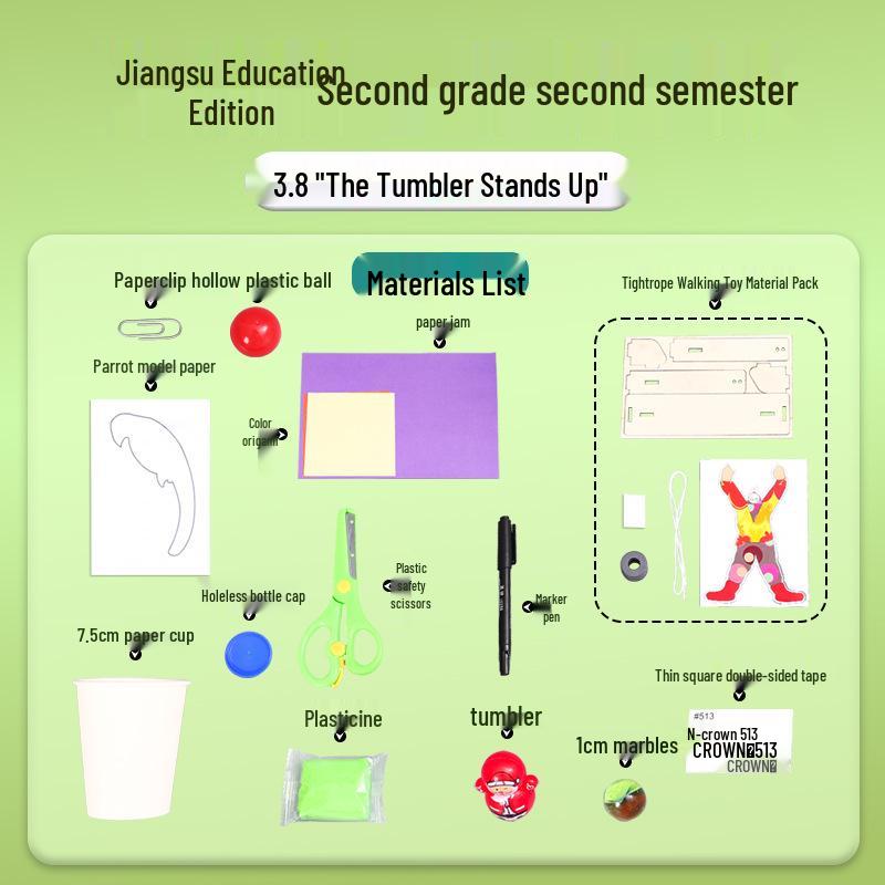 SuJiao Roly-Poly Science Experiment Kit for Second Grade, Lower Semester