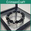 Obsidian Unique Beaded Bracelet Lightweight Handcrafted Jewelry For Men Women And