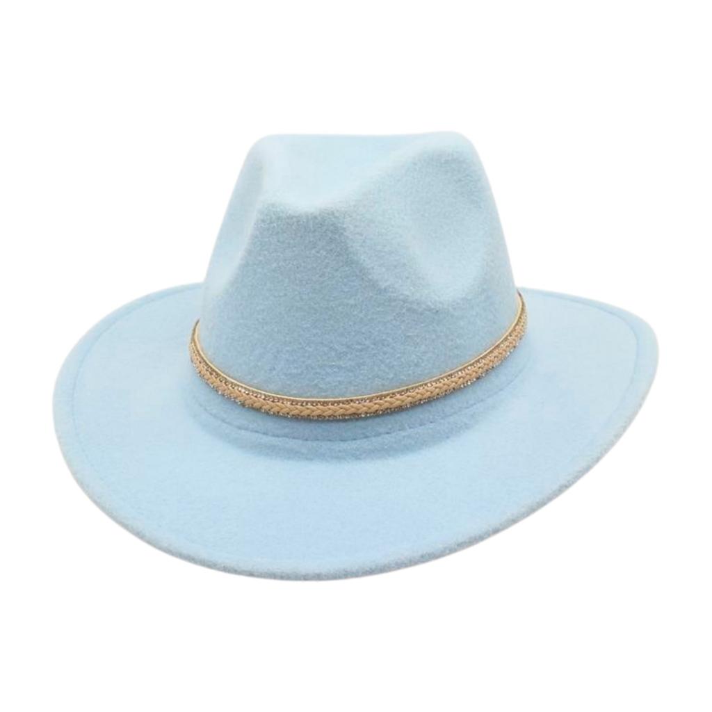 Sonnenschirm Traufe Western Cowboyhut Premium Ethnisch Stil Filzhut Feiertag Reise Winddicht Bühnenrequisiten Zylinder