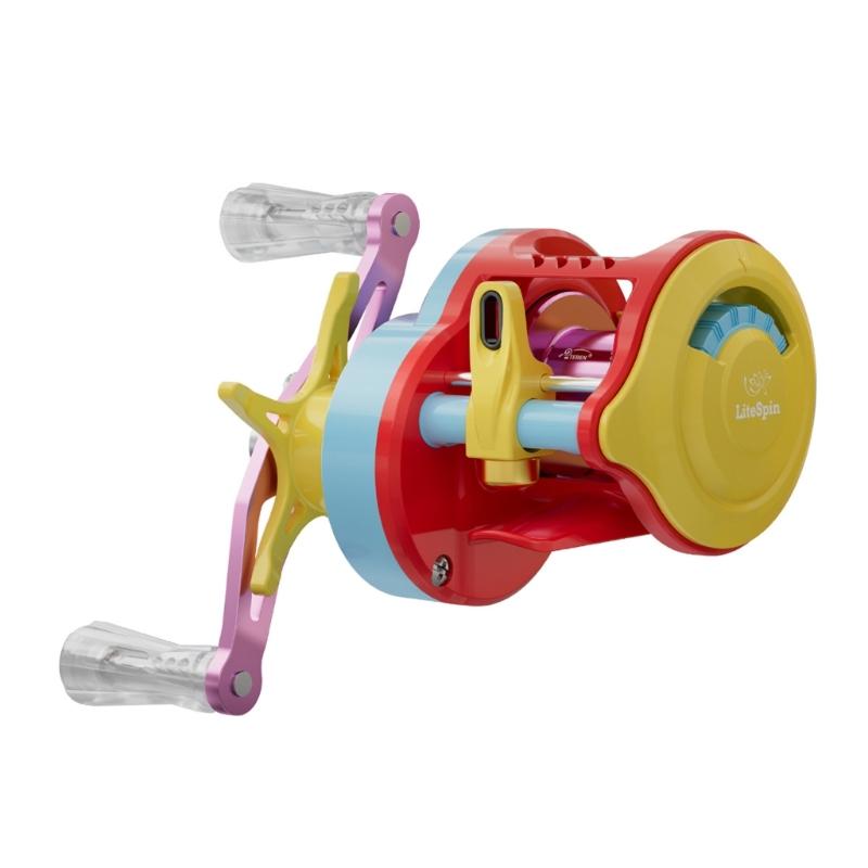 Colorful Baitcasting Fishing Reel Portable Rotate Fishing Reel With Electronic Charging For Smooth Casting