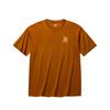 Casual Series Simple Versatile Letter Print Round Neck Loose Comfortable Short Sleeve T-Shirt Men Tops Magma-Orange 152538111-6