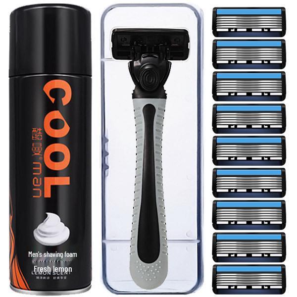 6-Blade Men's Manual Disposable Shaving Razor