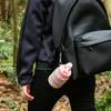 Folding Reusable Sports Water Bottles Leakproof Silicones With Carabiner for Outdoor Activity Water