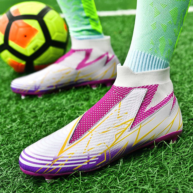 Μόδα Ανδρικές Μπότες Ποδοσφαίρου Μακριές Τάπες Ψηλός Αστράγαλος Παπούτσια Ποδοσφαίρου AG/TF Παιδικά Εξωτερικού Χώρου Γηπέδου Τάπες Μπότες Ποδοσφαίρου Προπόνηση Αθλητικά Παπούτσια Ποδοσφαίρου