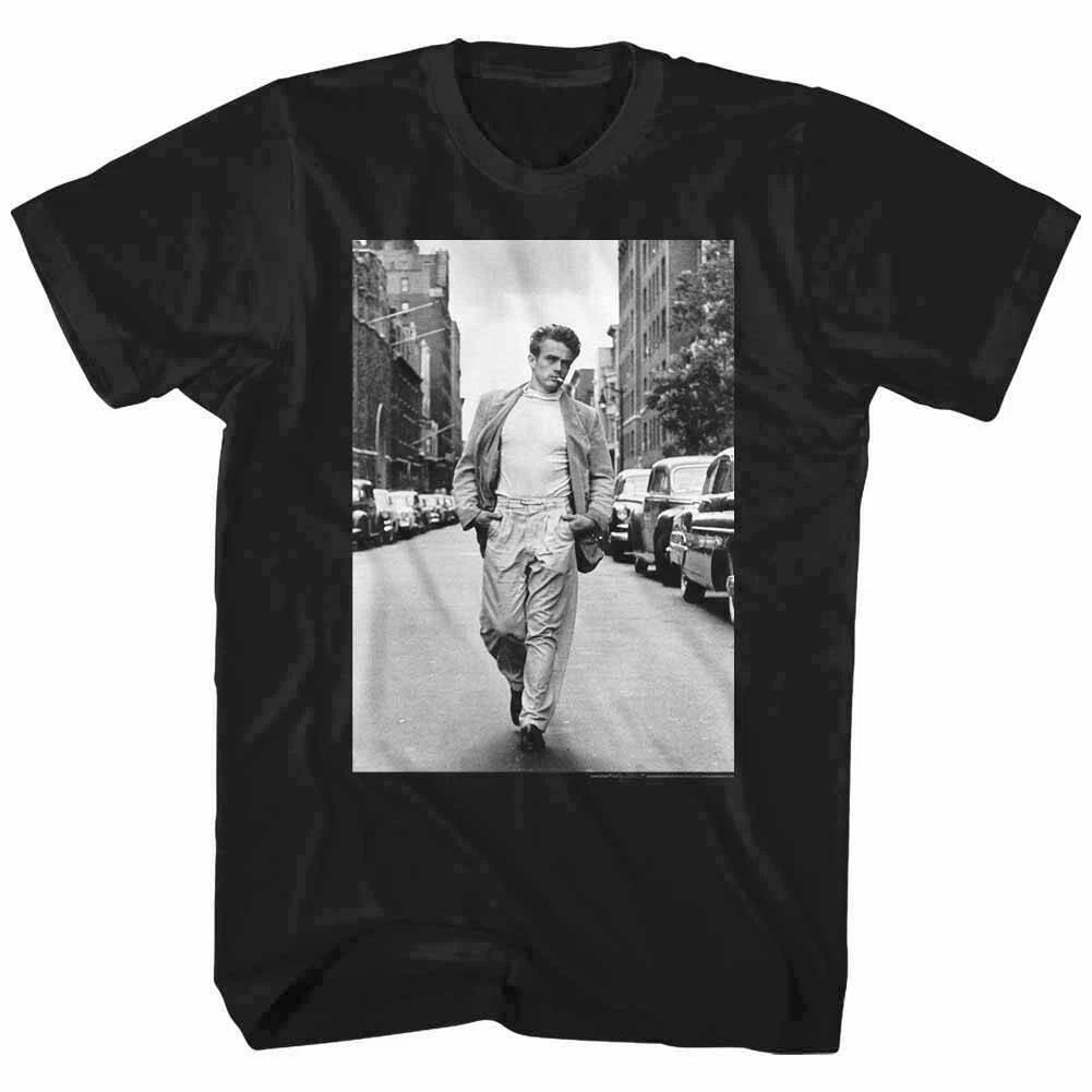 James Dean New York Walk Men s T Shirt 4XL