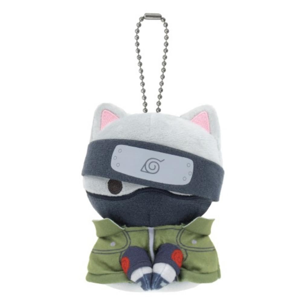 Bandai Namco Nui NARUTO Chibi Plush Mascot x MEGA CAT PROJECT Hatake Kakashi 2593222 Figure Sitting H110mm Nyarult! Size Approx.