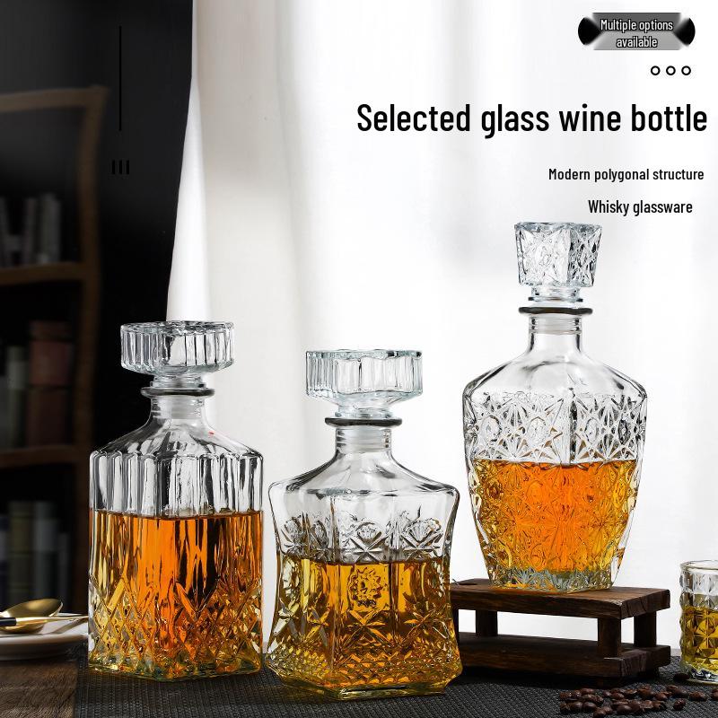 Transparente Glasflasche für Baijiu, Whiskey, Wein – Versiegelt und Perfekt für die Heimbrauerei.