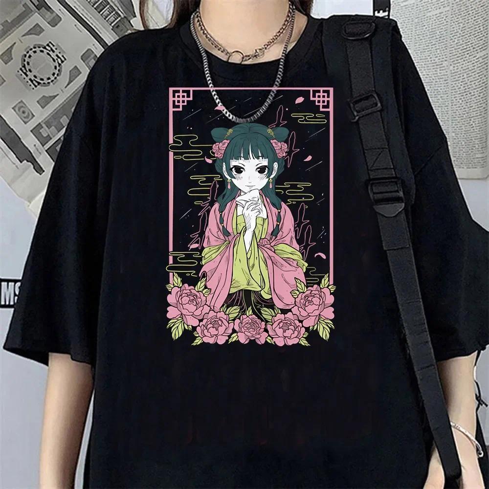 Kusuriya No Hitorigoto Maomao T Shirt Women Kawaii Short Sleeve Cartoon Tshirt Anime Aesthetic Y2k Harajuku Tshirt Female