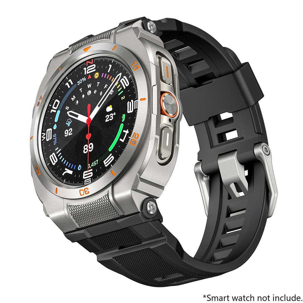 Silikon-Sportarmband+Metallgehäuse für Samsung Galaxy Watch Ultra 2025 47mm Armband Correa für Galaxy Watch 7Ultra 47 Zubehör