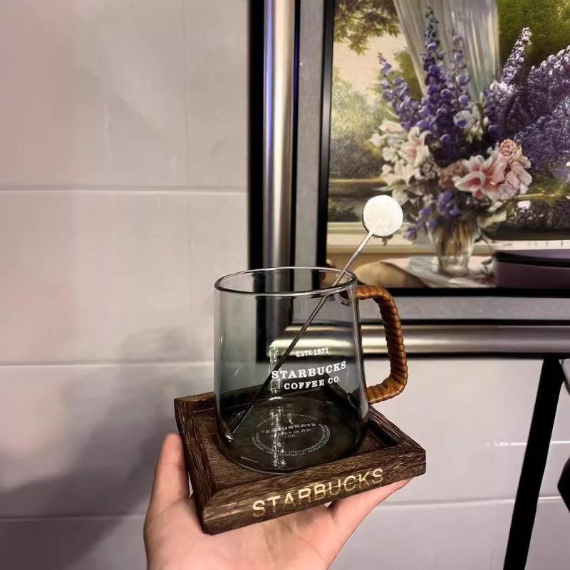 Starbucks Korea Winter Rattan Glass, Tea Cup, Coffee Cup, 473ml
