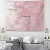 Pink Simple Illustration Decorative Tapestry Home Wall Decoration Office Living Room Tapestry